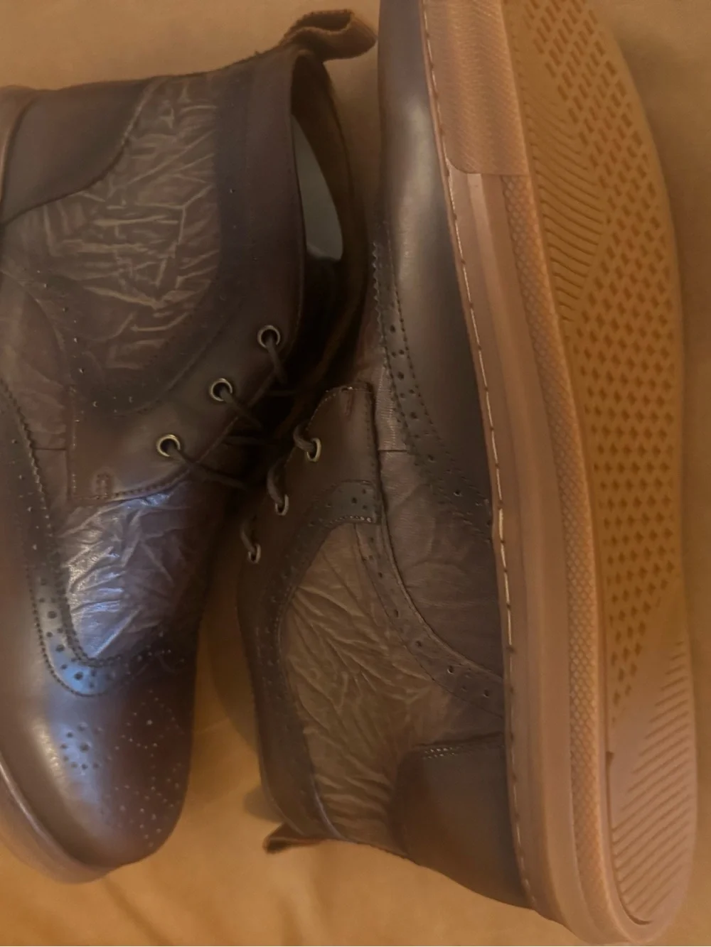 Brown Men’s Leather Arkbird Sneaker Shoes